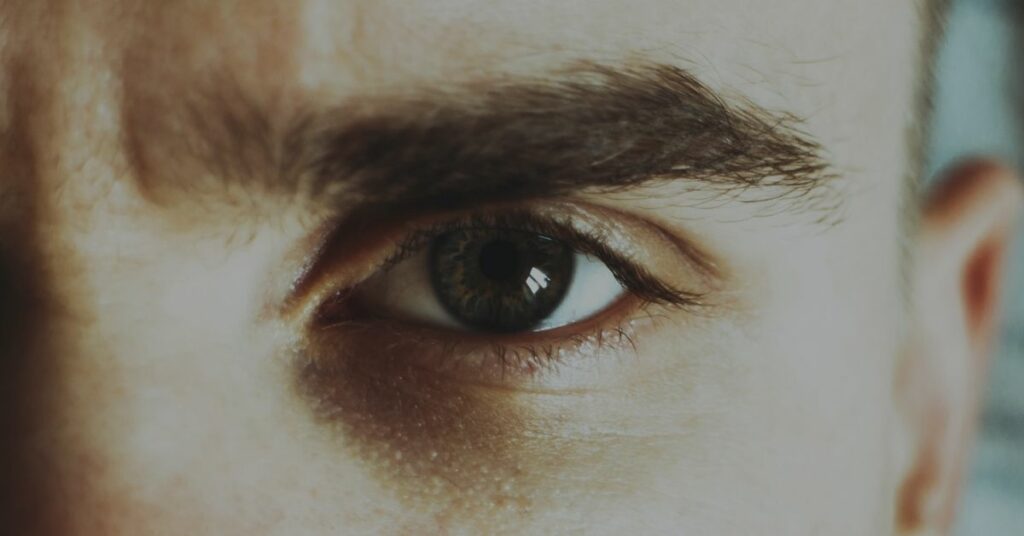 A man's eye