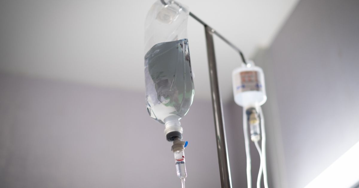 An IV drip.
